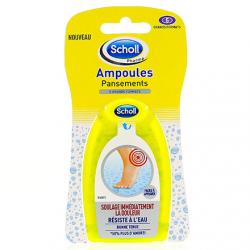 SCHOLL Pansements ampoules double protection grands formats talons lot de 5