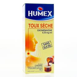 Humex toux sèche oxomémazine 0,33 mg/ml sans sucre flacon de 150 ml
