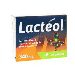 Lactéol 340 mg boîte de 30 gélules