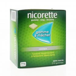 NICORETTE 2 mg sans sucre boîte de 210 gommes