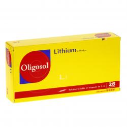 Lithium oligosol boîte de 28 ampoules