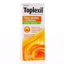 Toplexil 0,33 mg/ml sans sucre flacon de 150 ml