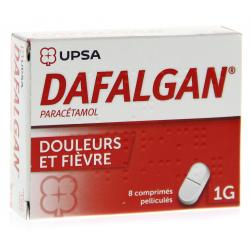 Dafalgan 1 g boîte de 8 comprimés