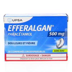 Efferalganodis 500mg boîte de 16 comprimés