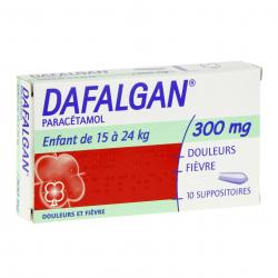 Dafalgan 300 mg boîte de 10 suppositoires