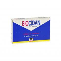 Biocidan 0,1 mg/0,4 ml boîte de 10 récipients unidoses