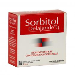 Sorbitol delalande 5 g boîte de 20 sachets-doses