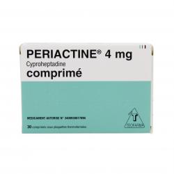 Périactine 4 mg boîte de 30 comprimés