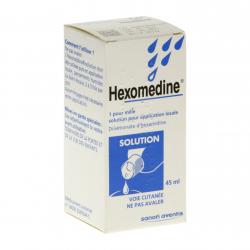 Hexomédine 1 pour mille flacon 45ml
