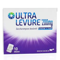 Ultralevure 200 mg boîte de 10 gélules
