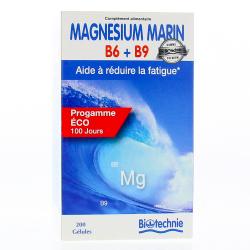 BIOTECHNIE Magnésium marin B6 + B9 lot de 2 x 100 gélules