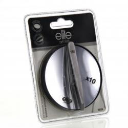 ELITE Miroir ventouse diamètre 9 cm et Pince à Epiler Biais haute précision 9 cm