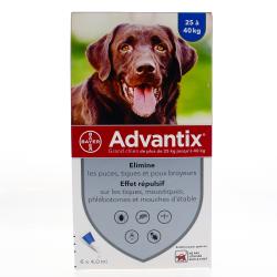 ADVANTIX grand chien 25-40KG 6 pipettes