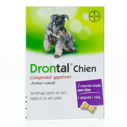 DRONTAL chien comprimés appétents boîte de 2 comprimés