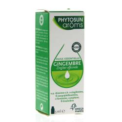 PHYTOSUN Arôms Huile essentielle de Gingembre flacon 5ml