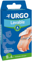 URGO pansement lavable 10cm x 6cm - 10 bandes à découper