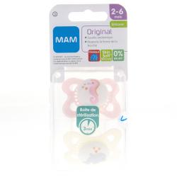 MAM Duo sucettes 2-6 mois anatomiques classique silicone REF3