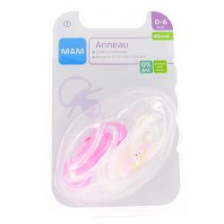 MAM Duo sucettes 0-6 mois anatomiques silicone REF 7