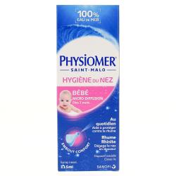 PHYSIOMER Bébé Hygiène du nez micro-diffusion flacon 115ml