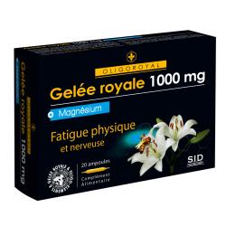 SID NUTRITION Oligoroyal gelée royale 1000mg - magnésium boîte de 20 ampoules de 10ml