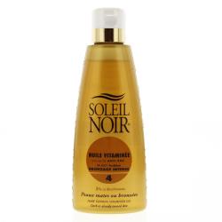 SOLEIL NOIR Huile sèche vitaminée bronzage intense SPF4 flacon 150ml