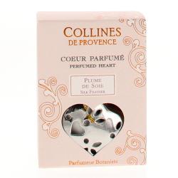 COLLINES DE PROVENCE Accessoire parfumé  - Coeur parfumé plume de soie 5 x 5 cm