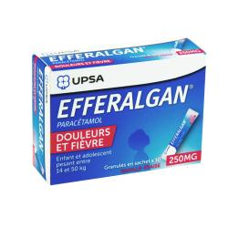 Efferalgan 250mg granulés vanille-fraise 10 sachets