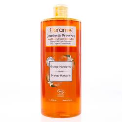 FLORAME Gel douche de Provence mandarine orange flacon 1L