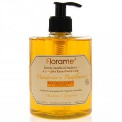 FLORAME Savon liquide mandarine pamplemousse flacon pompe 500ml