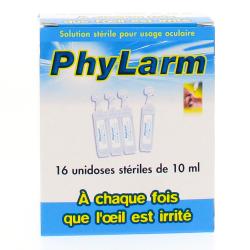 PHYLARM Solution ophtalmique stérile 10ml boîte de 16 unidoses
