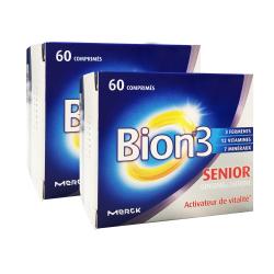 BION 3 Senior ginseng et lutéine lot de 2 boîtes x 60 comprimés