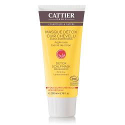 CATTIER Masque détox cuir chevelu avant-shampooing bio tube 200ml