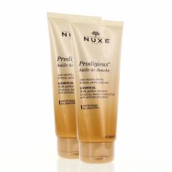 NUXE Soin Prodigieux huile de douche 200ml x2 tube 200ml lot de 2