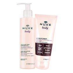 NUXE Body lait fluide corps hydratant flacon 400ml + gel douche 200ml