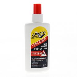 APAISYL Répulsif moustiques lait haute protection + 33% offert flacon 120ml