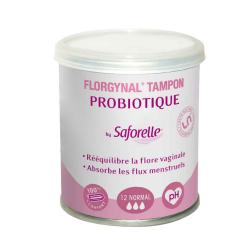 SAFORELLE Florgynal tampons probiotique normaux boîte de 12