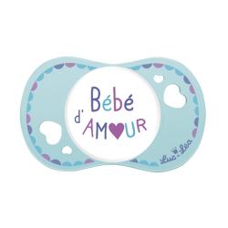 LUC ET LEA Sucette silicone physiologique 0-6 mois Bébé d'amour