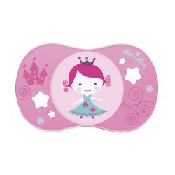 LUC ET LEA Sucette silicone symétrique 6m+ Princess