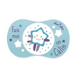 LUC ET LEA Sucette silicone symétrique 6m+ Fais moi un calin
