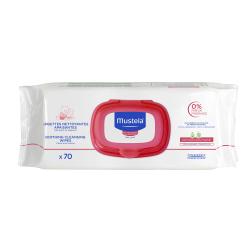 MUSTELA Bébé "Peau très sensible" Lingettes nettoyantes apaisantes x 70