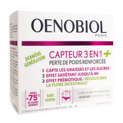 OENOBIOL Perte de poids Capteur 3 en 1 + 60 gélules
