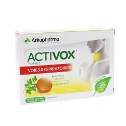 ARKOPHARMA Activox pastilles voies respiratoires arôme menthe sans sucre
