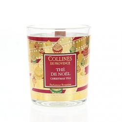 COLLINES DE PROVENCE Bougie Parfumée Spéciale Noël parfum Thé de Noël 75g