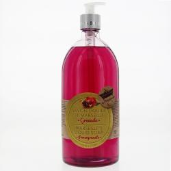 LES PETITS BAINS DE PROVENCE Savon liquide de Marseille parfum grenade 1L