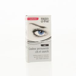 SWISSOPAR Couleur permanente cils et sourcils kit pour 12 applications noir
