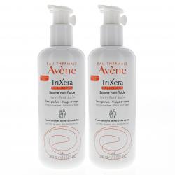 AVENE TriXera Nutrition Baume nutri-fluide lot de 2 flacons pompe 400ml