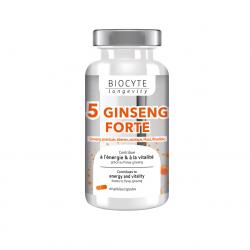 BIOCYTE longevity Energie & Vitalité - Complexe de 5 ginsengs Forte gélules x 40
