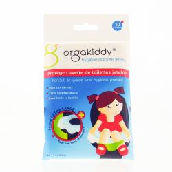 ORGAKIDDY Protège cuvette de toilettes jetable format extra large x10