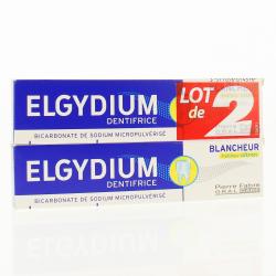 ELGYDIUM Lot de 2 dentifrices blancheur tube 75ml x 2