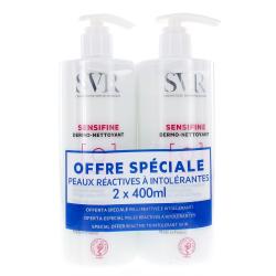 SVR Sensifine dermo-nettoyant/démaquillant OFFRE SPECIALE flacon pompe 400 ml x 2